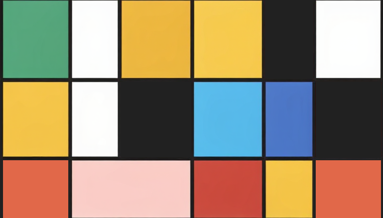 Mondrian-inspired artwork